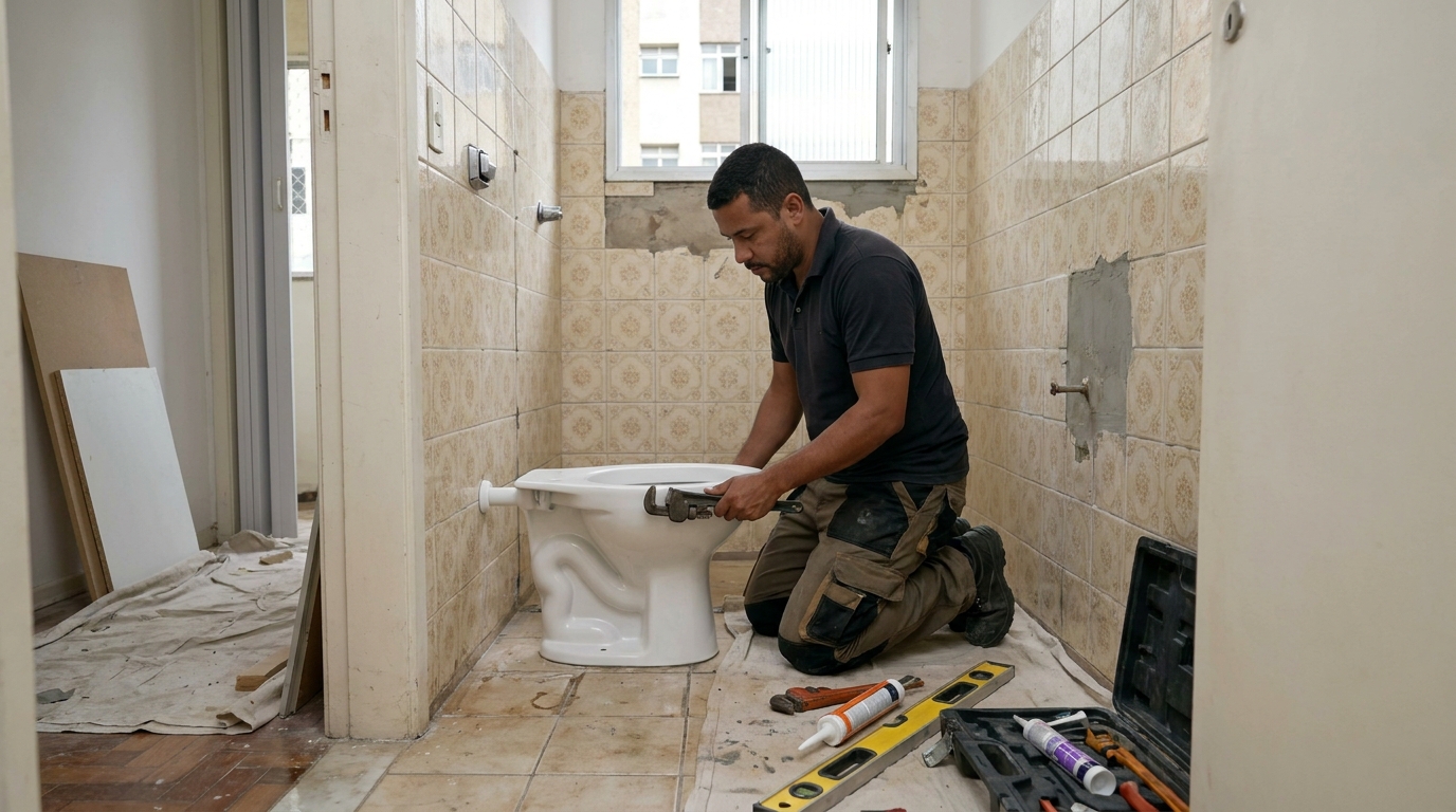 Reforço de vedação sanitária em Ponta Grossa-PR